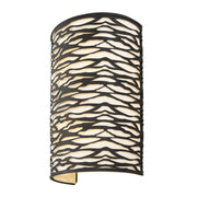 Kato 2-Light 16.25" Wall Sconce in Carbon Black