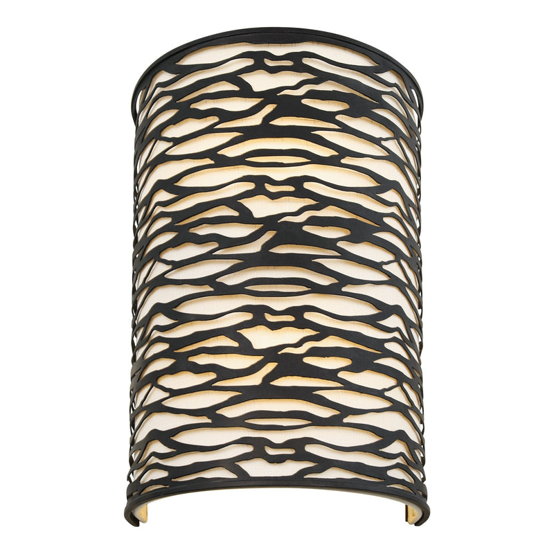 Kato 2-Light 16.25" Wall Sconce in Carbon Black