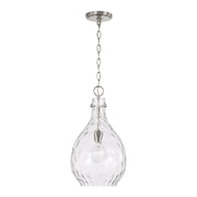 Brentwood Water Glass Pendant in Brushed Nickel
