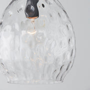 Brentwood Water Glass Pendant in Matte Black
