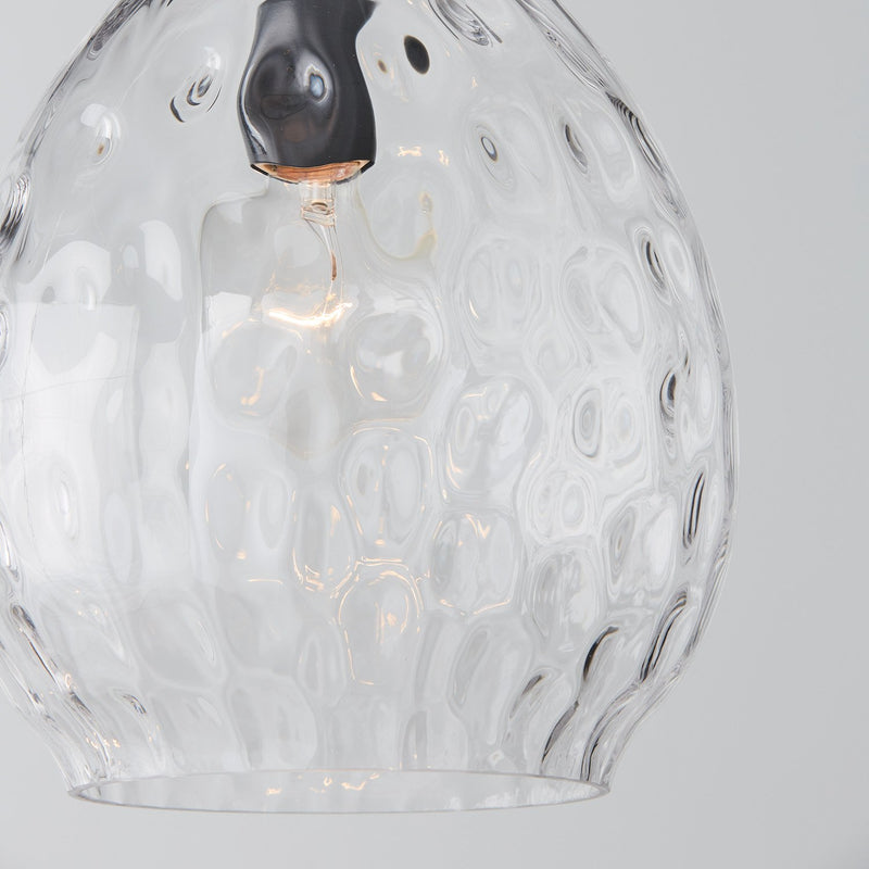 Brentwood Water Glass Pendant in Matte Black