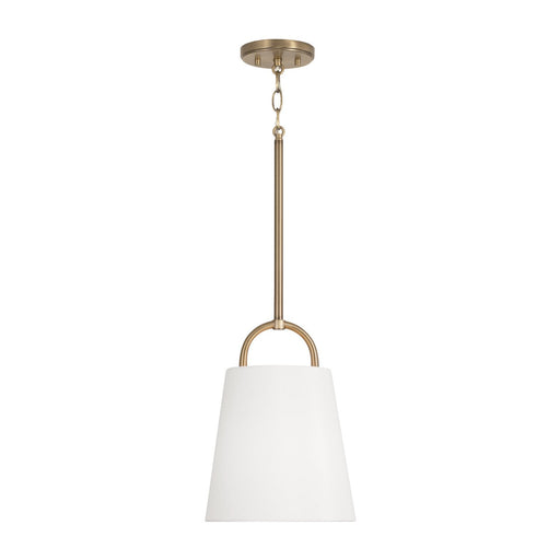 Brody Mini Pendant in Aged Brass