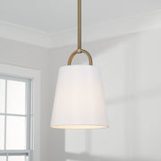 Brody Mini Pendant in Aged Brass