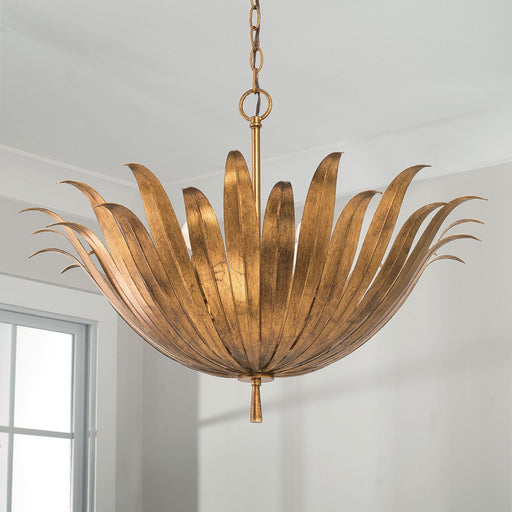 Eden 4-Light Large Pendant in Antique Gold