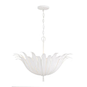 Eden 4-Light Large Pendant in Textured White