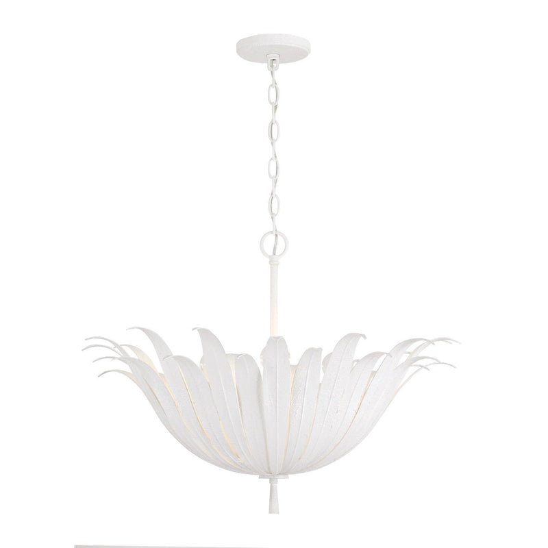 Eden 4-Light Large Pendant in Textured White