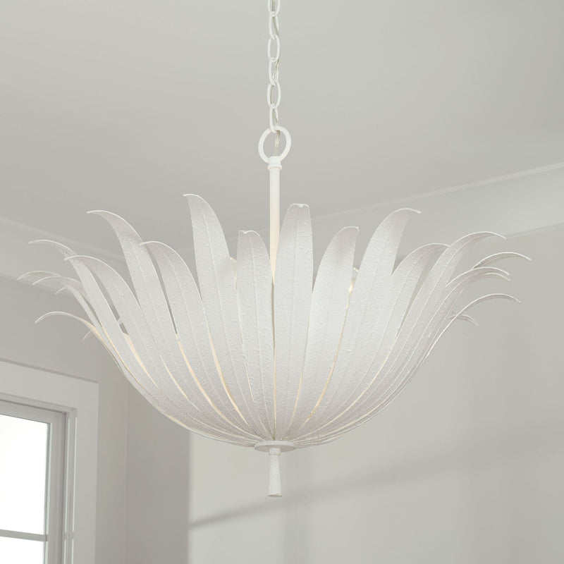 Eden 4-Light Large Pendant in Textured White