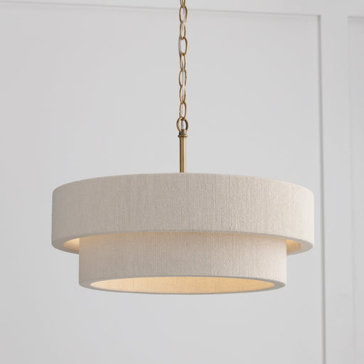 Delaney 4-Light 20" Pendant in Matte Brass