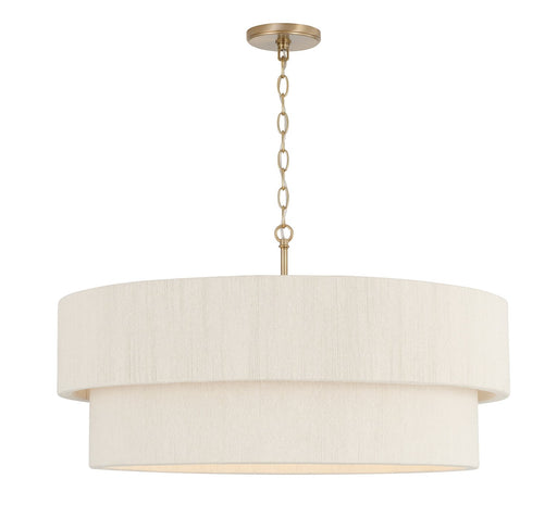 Delaney 4-Light 30" Pendant in Matte Brass