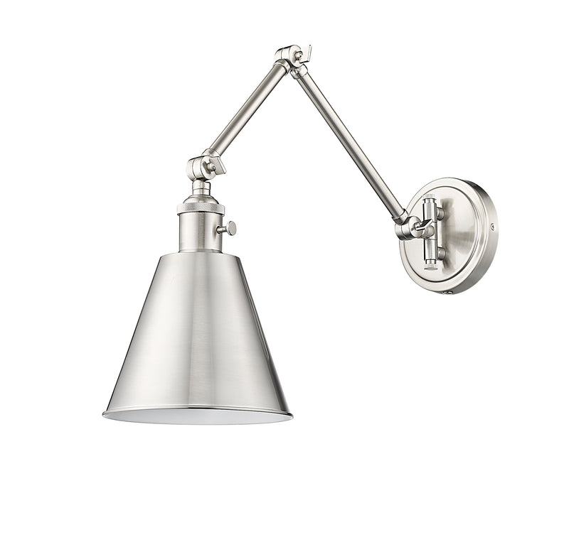 Gayson 1 Light 7.5" Wall Sconce in Brushed Nickel