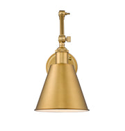 Gayson 1 Light 7.5" Wall Sconce in Rubbed Brass