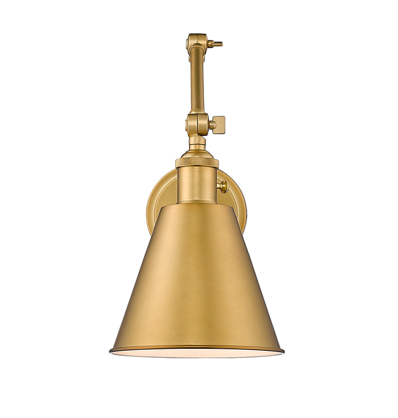 Gayson 1 Light 7.5" Wall Sconce in Rubbed Brass