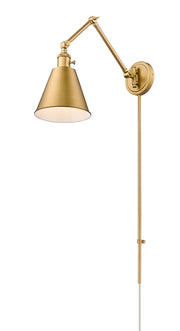Gayson 1 Light 7.5" Wall Sconce in Rubbed Brass
