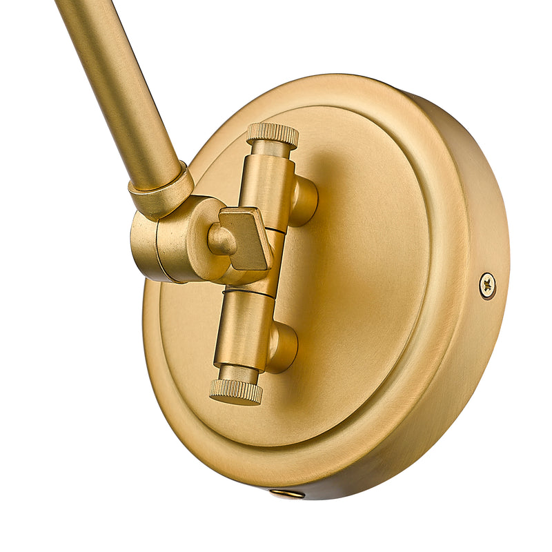 Gayson 1 Light 7.5" Wall Sconce in Rubbed Brass