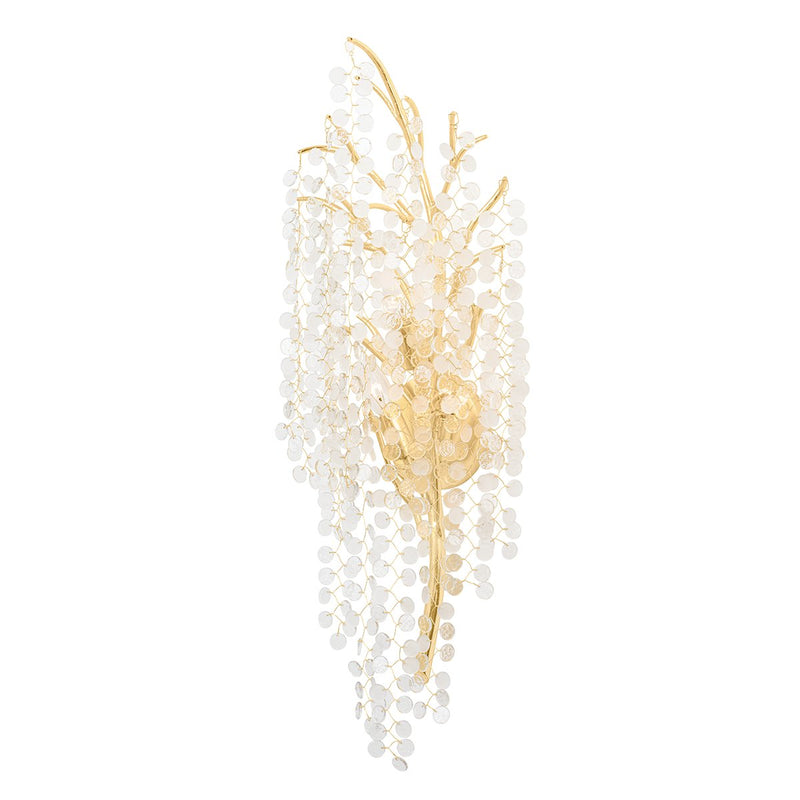 Genoa 3-Light Wall Sconce in Gold Leaf