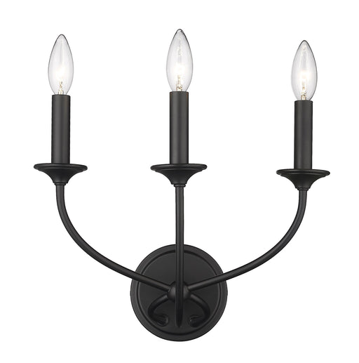 Arabella 3 Light 14" Wall Sconce in Matte Black