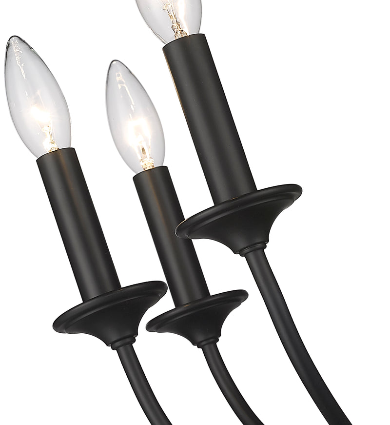 Arabella 3 Light 14" Wall Sconce in Matte Black