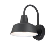Pier M 8" 1 Light Outdoor Wall Sconce in Black