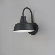 Pier M 8" 1 Light Outdoor Wall Sconce in Black