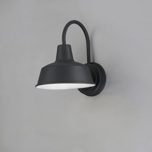 Pier M 8" 1 Light Outdoor Wall Sconce in Black