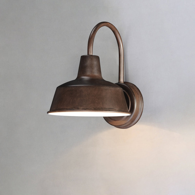 Pier M 8" 1 Light Outdoor Wall Sconce in Empire Bronze