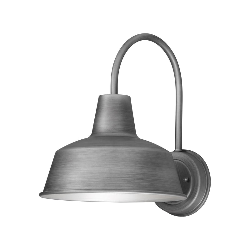 Pier M 8" 1 Light Outdoor Wall Sconce in Weathered Zinc