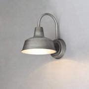 Pier M 8" 1 Light Outdoor Wall Sconce in Weathered Zinc
