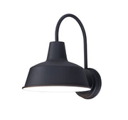 Pier M 10" 1 Light Outdoor Wall Sconce in Black