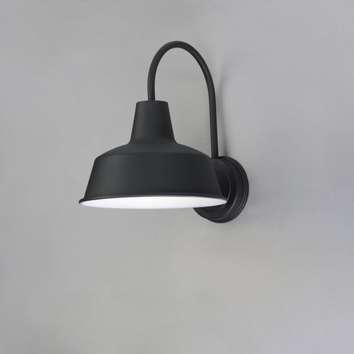 Pier M 10" 1 Light Outdoor Wall Sconce in Black