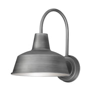 Pier M 10" 1 Light Outdoor Wall Sconce in Weathered Zinc