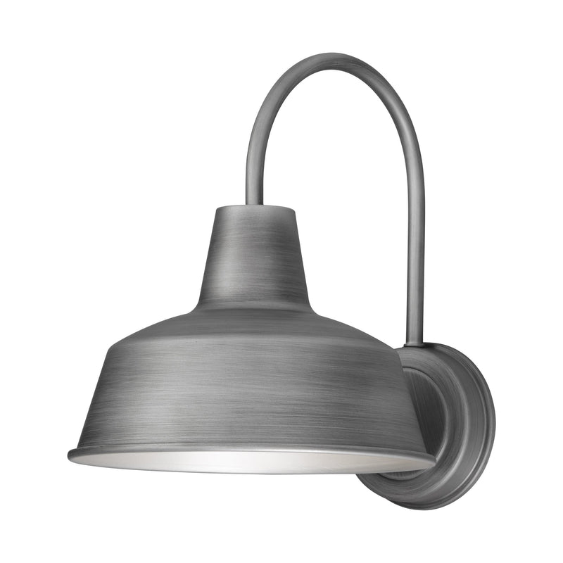 Pier M 10" 1 Light Outdoor Wall Sconce in Weathered Zinc