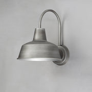 Pier M 10" 1 Light Outdoor Wall Sconce in Weathered Zinc