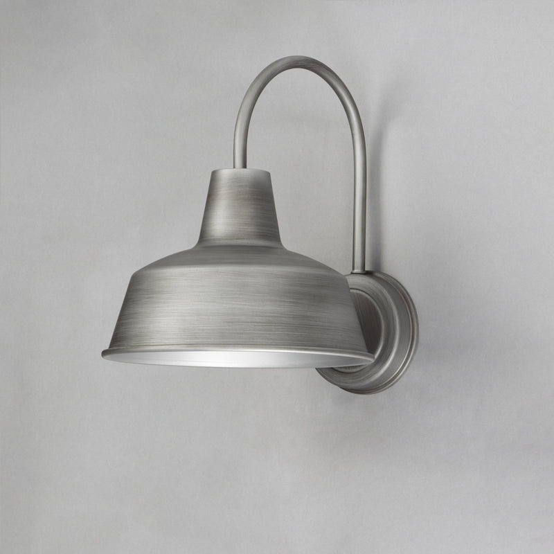 Pier M 10" 1 Light Outdoor Wall Sconce in Weathered Zinc