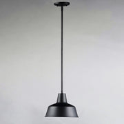 Pier M 10" 1 Light Outdoor Pendant in Black