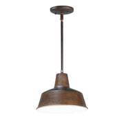 Pier M 10" 1 Light Outdoor Pendant in Empire Bronze