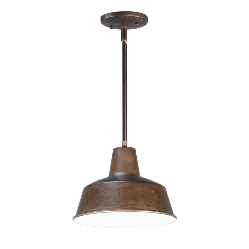 Pier M 10" 1 Light Outdoor Pendant in Empire Bronze