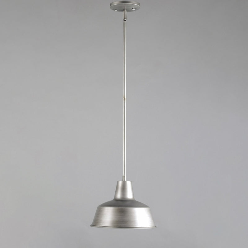 Pier M 10" 1 Light Outdoor Pendant in Weathered Zinc