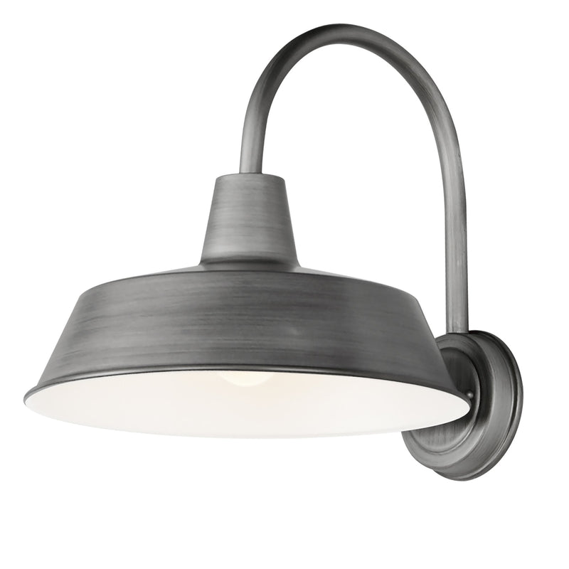 Pier M 14" Extra Large Outdoor Wall Sconce in Weathered Zinc