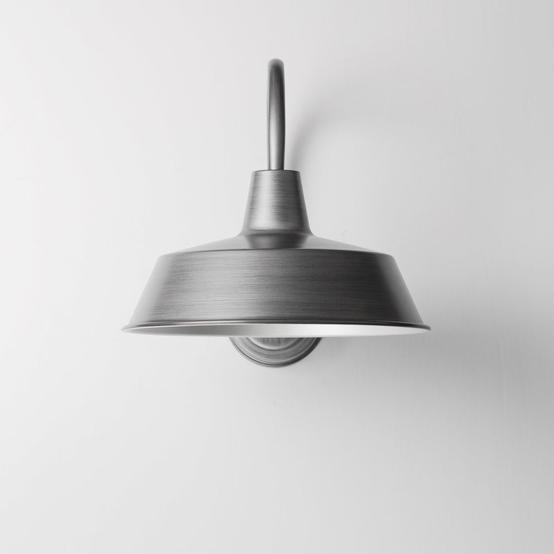 Pier M 14" Extra Large Outdoor Wall Sconce in Weathered Zinc