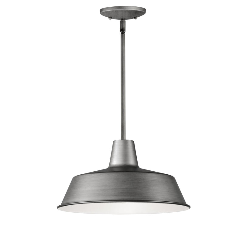 Pier M 14" Extra Large Outdoor Pendant in Weathered Zinc