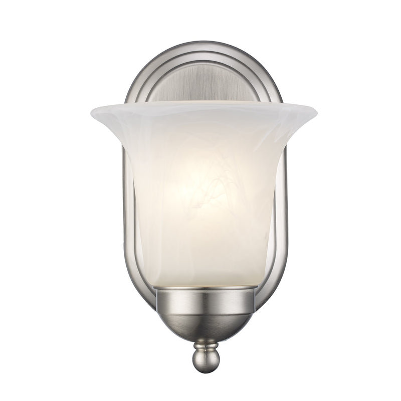 Rusty 9" Bath Sconce in Brushed Nickel