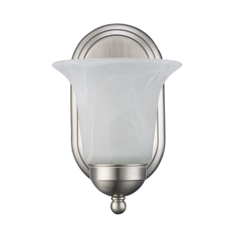 Rusty 9" Bath Sconce in Brushed Nickel