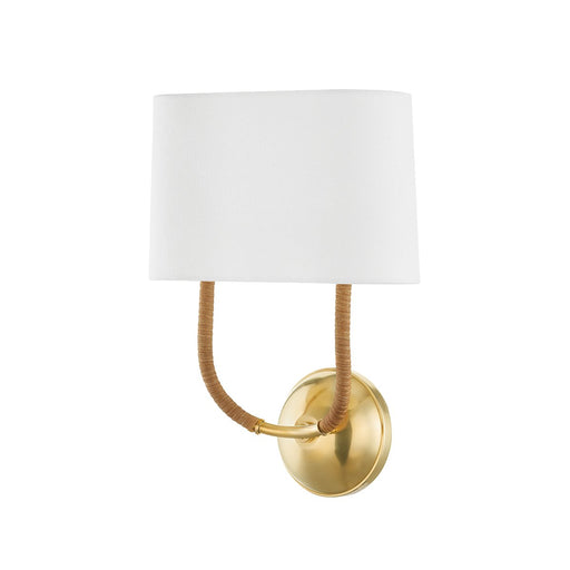 Webson 2-Light Wall Sconce in Aged Brass