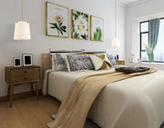 Weston 5 Light 18" Pendant, Cream Shade in Modern Gold in a room setting