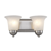 Rusty 2-Light 14" Vanity Light in Brushed Nickel