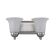 Rusty 2-Light 14" Vanity Light in Brushed Nickel
