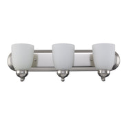 Clayton 3-Light 24" Vanity Light in Brushed Nickel