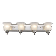 Rusty 4-Light 30" Vanity Light in Brushed Nickel