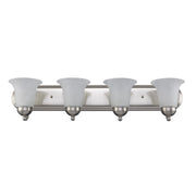 Rusty 4-Light 30" Vanity Light in Brushed Nickel