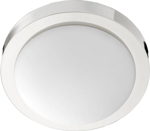 11" 2 Light Ceiling Mount in Polished Nickel